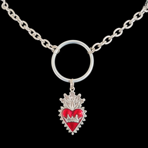 Chunky Sacred Heart Pendant
