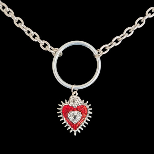 Chunky Sacred Heart Pendant