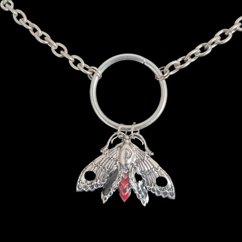 Chunky Death Moth Pendant