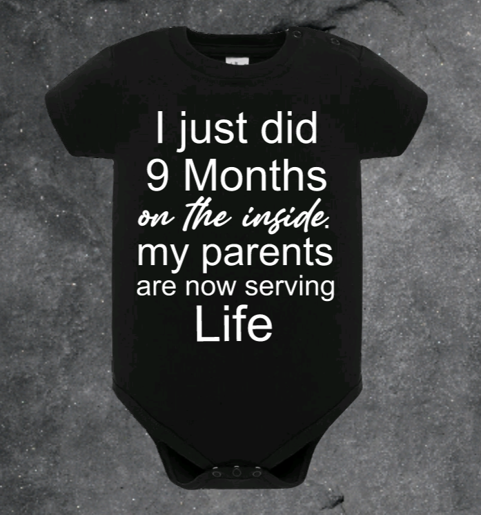 9 Months On The Inside Baby Vest